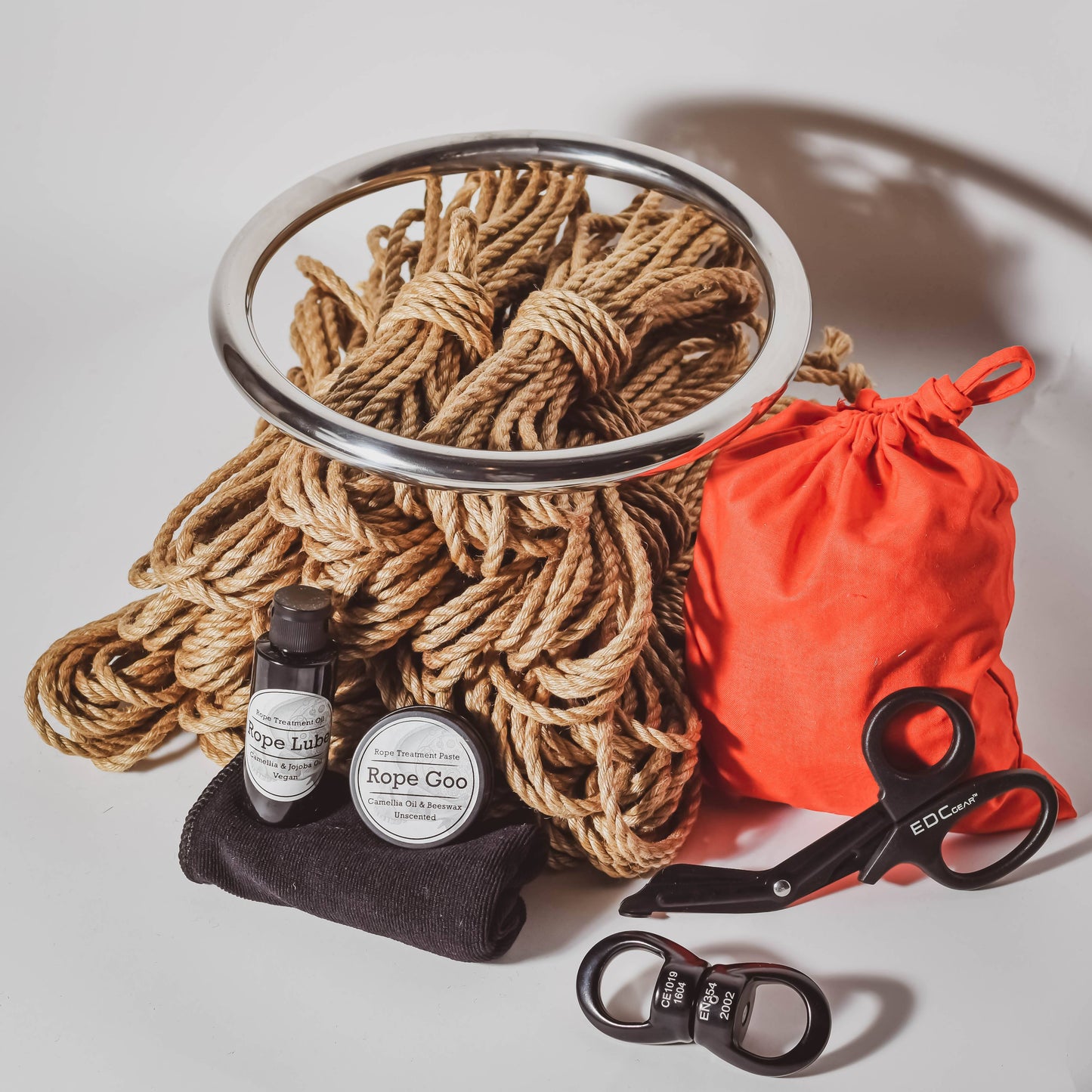 The Complete Shibari Kit Shibari Rope Kit Metal ring