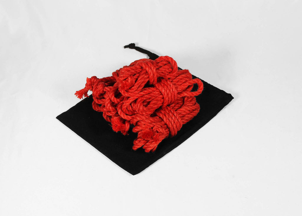 Bag O' Bits • short jute ropes for finishing ties