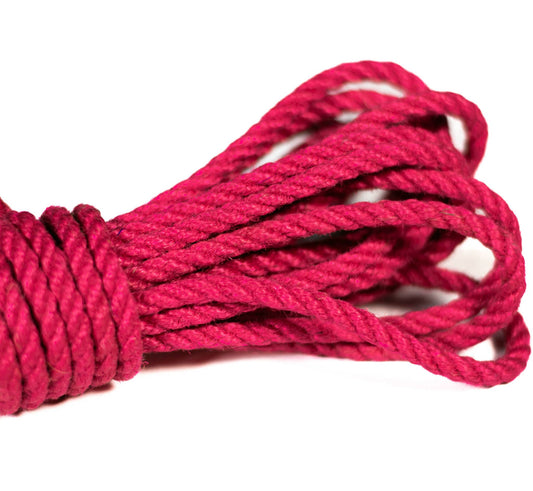 Treated Rope - 5mm Anatomie Pink Jute Rope (2 ply)